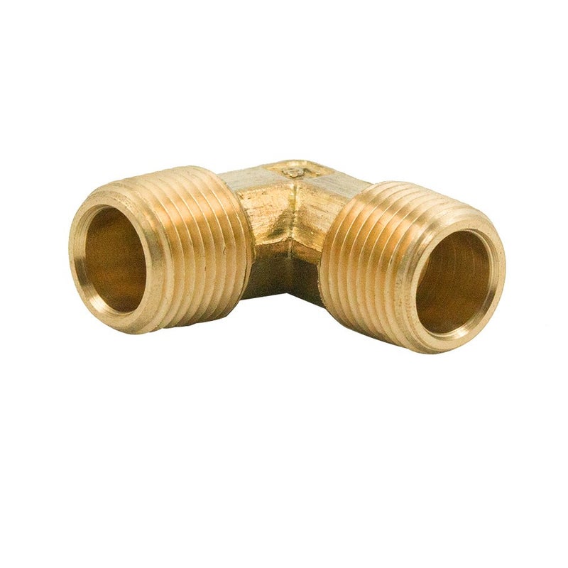 Legines 90-Degree Male Elbow Fitting, Forged Brass 90 Degree Right Angle Ell, 1/4" NPT Male x 1/4" NPT Male, Pack of 2 - Image 5